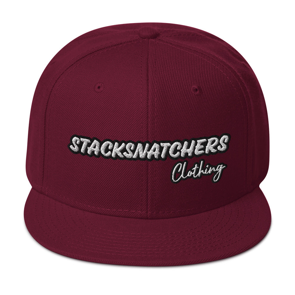 StackSnatchers Snapback Hat (Wht Logo)