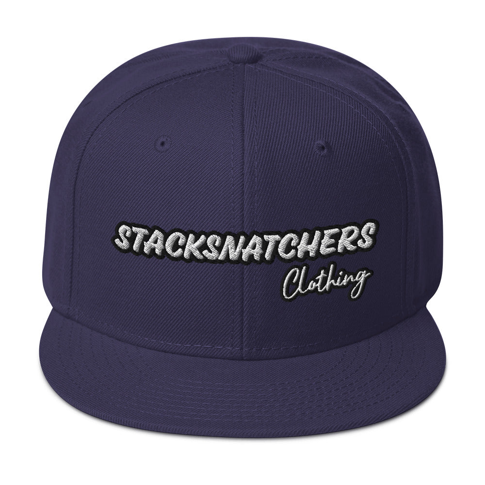 StackSnatchers Snapback Hat (Wht Logo)