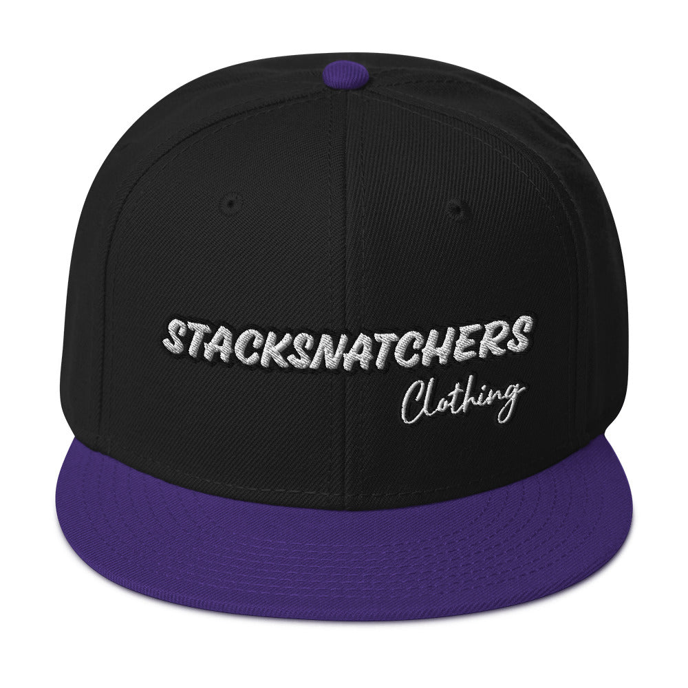 StackSnatchers Snapback Hat (Wht Logo)