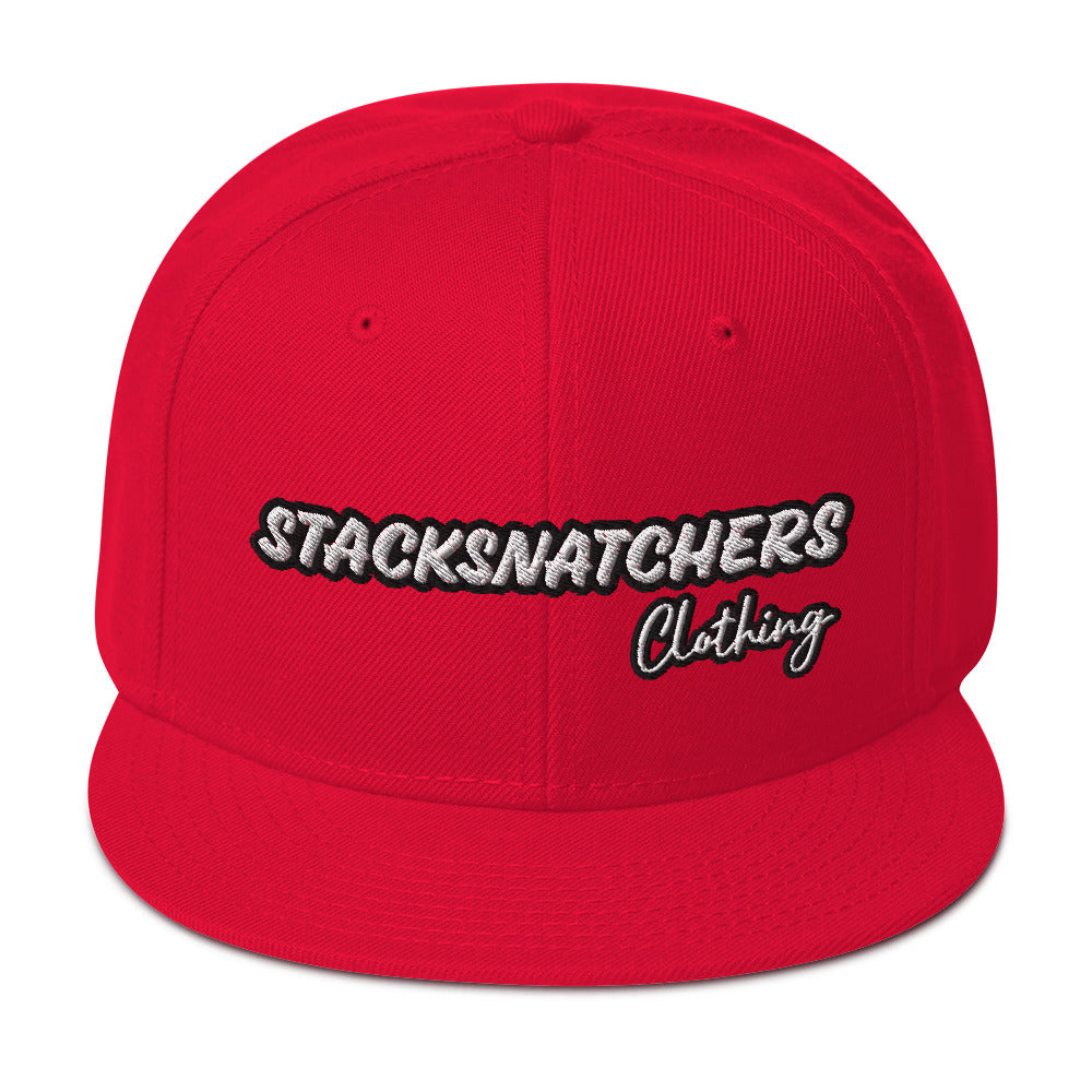 StackSnatchers Snapback Hat (Wht Logo)